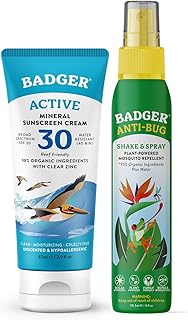 Badger SPF 30 Mineral Sunscreen and Bug Spray