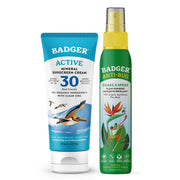 SPF 30 Mineral Sunscreen and Bug Spray by Badger – Commercial Grade