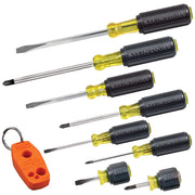 KLEIN TOOLS 8-Piece Screwdriver Set / One Size / Black Screwdriver Sets