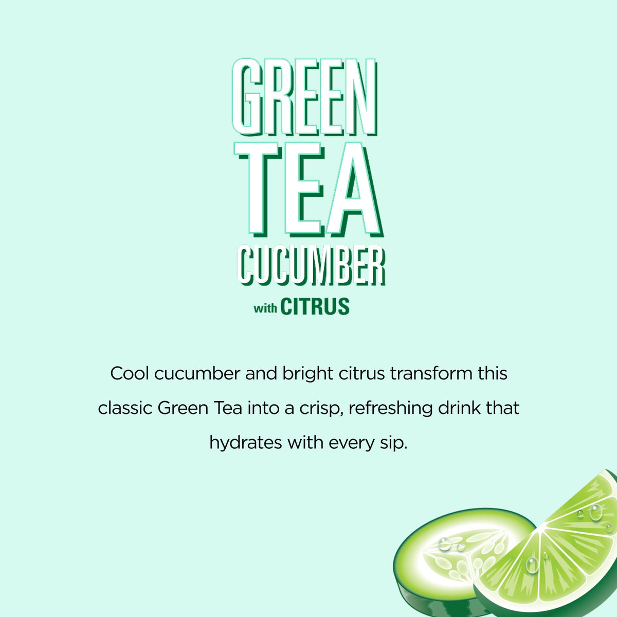 AriZona Green Tea with Cucumber and Citrus / 22 Fl Oz (12 Pack) / 12 Iced Tea