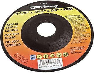 Forney Type 27 4-1/2 In. x 0.045 In. x 7/8 In. Steel -Off Wheel - 1 Each
