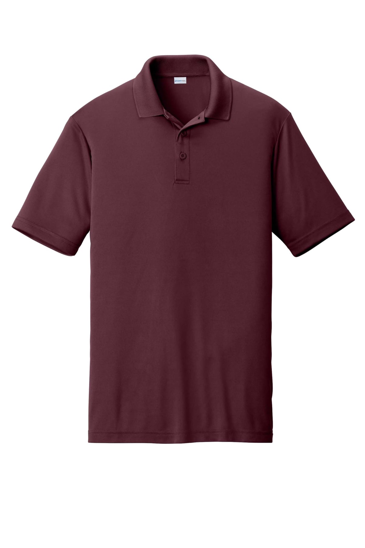 Unisex PosiCharge Competitor Polo | Casual Short Sleeve Collared Shirt for Men & Women by SPORT-TEK – Polyester, Maroon, Model ST550