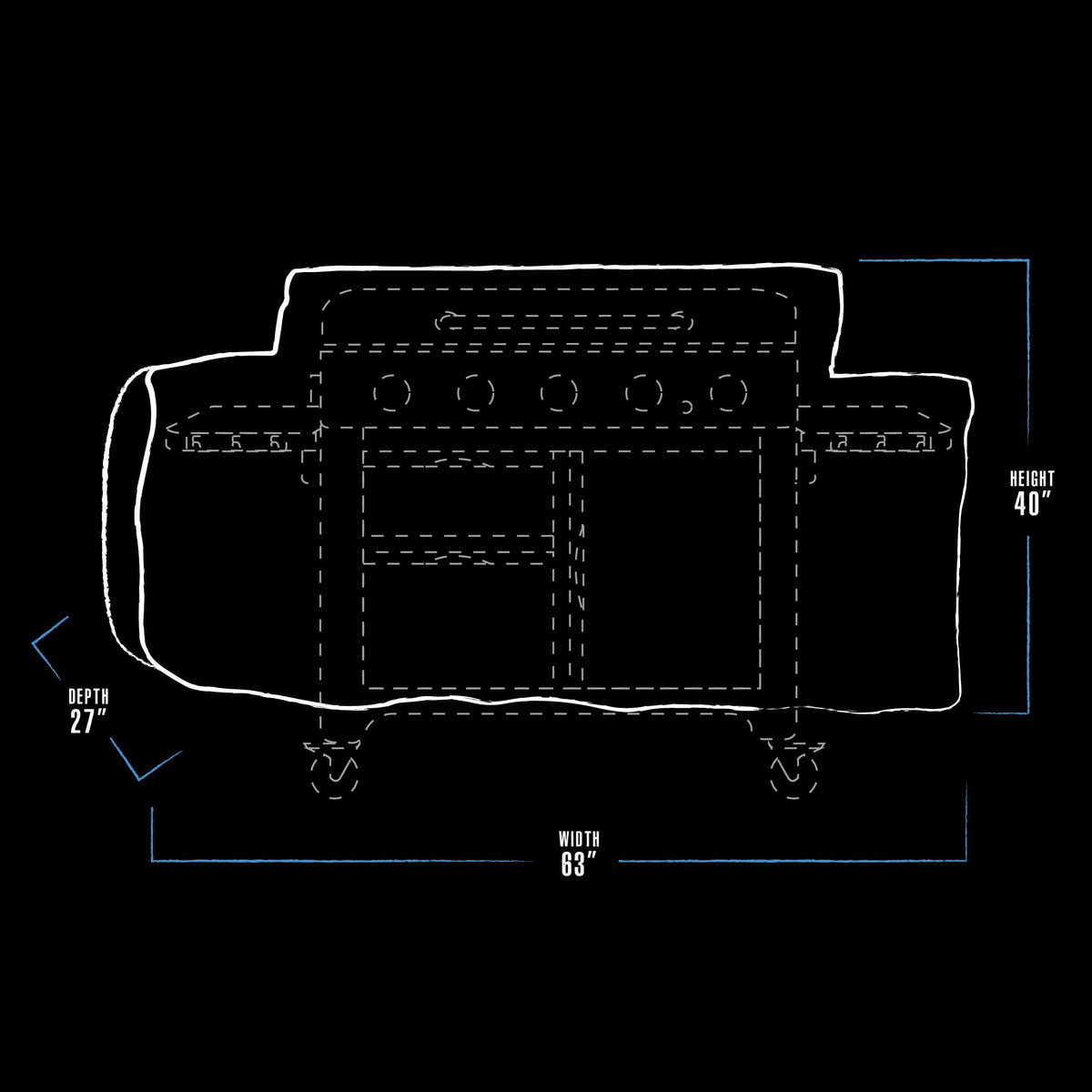 5B Ultimate Griddle Cover by PIT BOSS – One Size", Polyester, Black, Model 32124