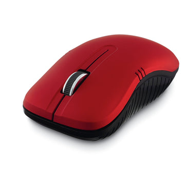 Commuter Wireless Optical Mouse by Verbatim – 8.50in. x 5.50in. x 3.00in., Plastic, RED, Model 99767