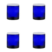 Leon Mexican Glassware by 10 Strawberry Street – DOF, 12.0 fluid_ounces, Recycled Glass, Leon Cobalt, Pack of 4