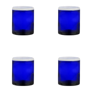 Leon Mexican Glassware by 10 Strawberry Street – DOF, 12.0 fluid_ounces, Recycled Glass, Leon Cobalt, Pack of 4