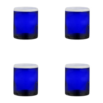 Leon Mexican Glassware by 10 Strawberry Street – DOF, 12.0 fluid_ounces, Recycled Glass, Leon Cobalt, Pack of 4