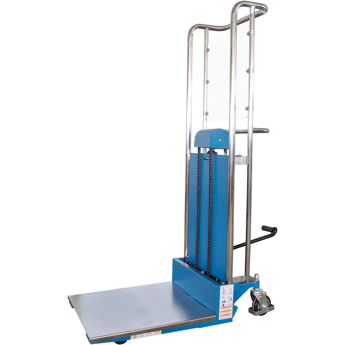 Hydraulic Lift Positioner Truck by Global Industrial – Alloy Steel, Blue, Model 989055