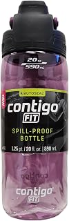 Contigo Fit Autoseal Tritan Spill-Proof Bottle, Grape, 20 Oz/1.25 Pt/590 mL