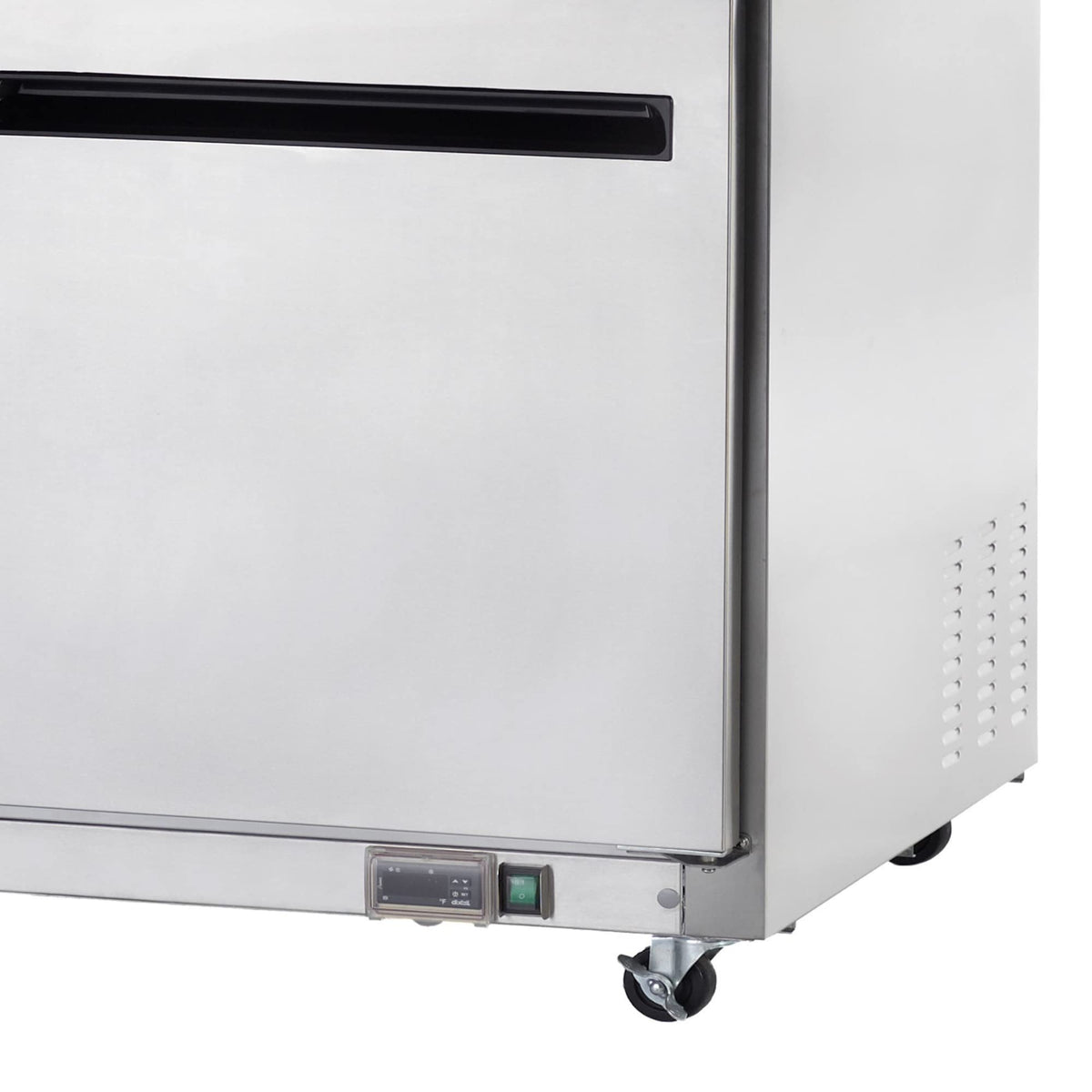 60-Inch Two-Door Undercounter Worktop Refrigerator by Arctic Air – 60-Inch, 15.5 cubic_feet, Silver, Model AUC60R