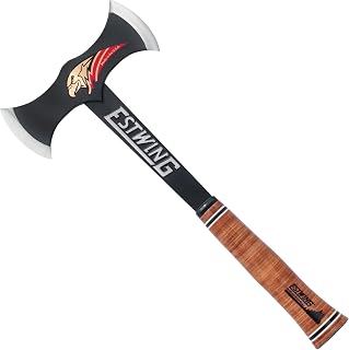 Estwing Double Bit Axe, 38 oz Leather Grip Splitting Axe, EDBA