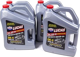 Lucas Oil 10282-4 Synthetic Blend (10w30Diesel Oil Case 4 x 1 Gallon), 1 Pack