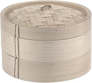 PADERNO World Cuisine 6-1/4-Inch Bamboo Steamer Set