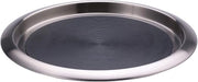 Service Ideas Tray, Built in Non-Slip Rubber Inserts, 12", Stainless Steel | TR1412SR with Molded Non-Slip Silcone on Top and Bottm, Dishwasher Safe, Brushed