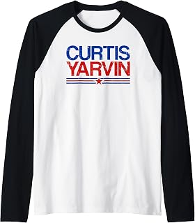 Curtis Yarvin for President 2028 Raglan Baseball Tee