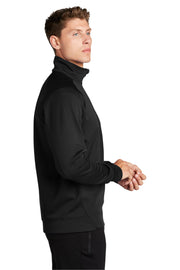 Unisex Tech Fleece Quarter Zip Pullover Black by SPORT-TEK – XX-Large, Polyester, Black, Model F247