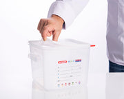 SQUARE CONTAINER W/LID POLYPROPYLENE 6.3 qt CLEAR by Araven – Small, 6.0 quarts, Model 11853
