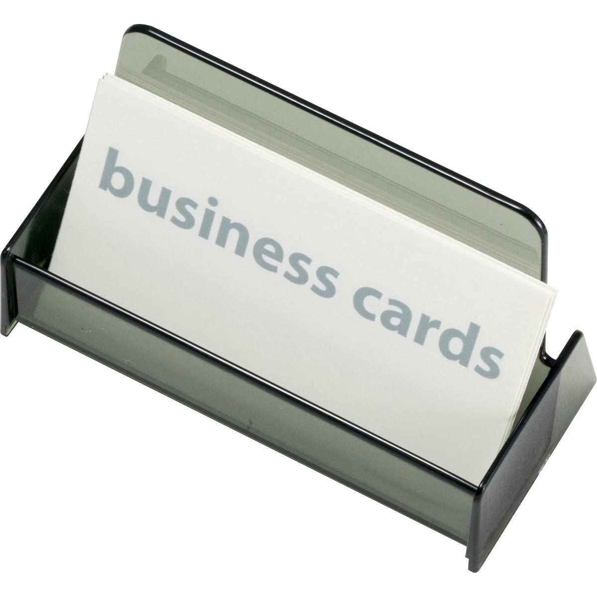 Business Card Holder by Officemate – 50 load, Plastic, Smoke, Model OIC97833