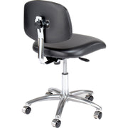 Clean Room Chair by Global Industrial – Vinyl, Black, Model CLR-VDHCH-CR-CC-8540