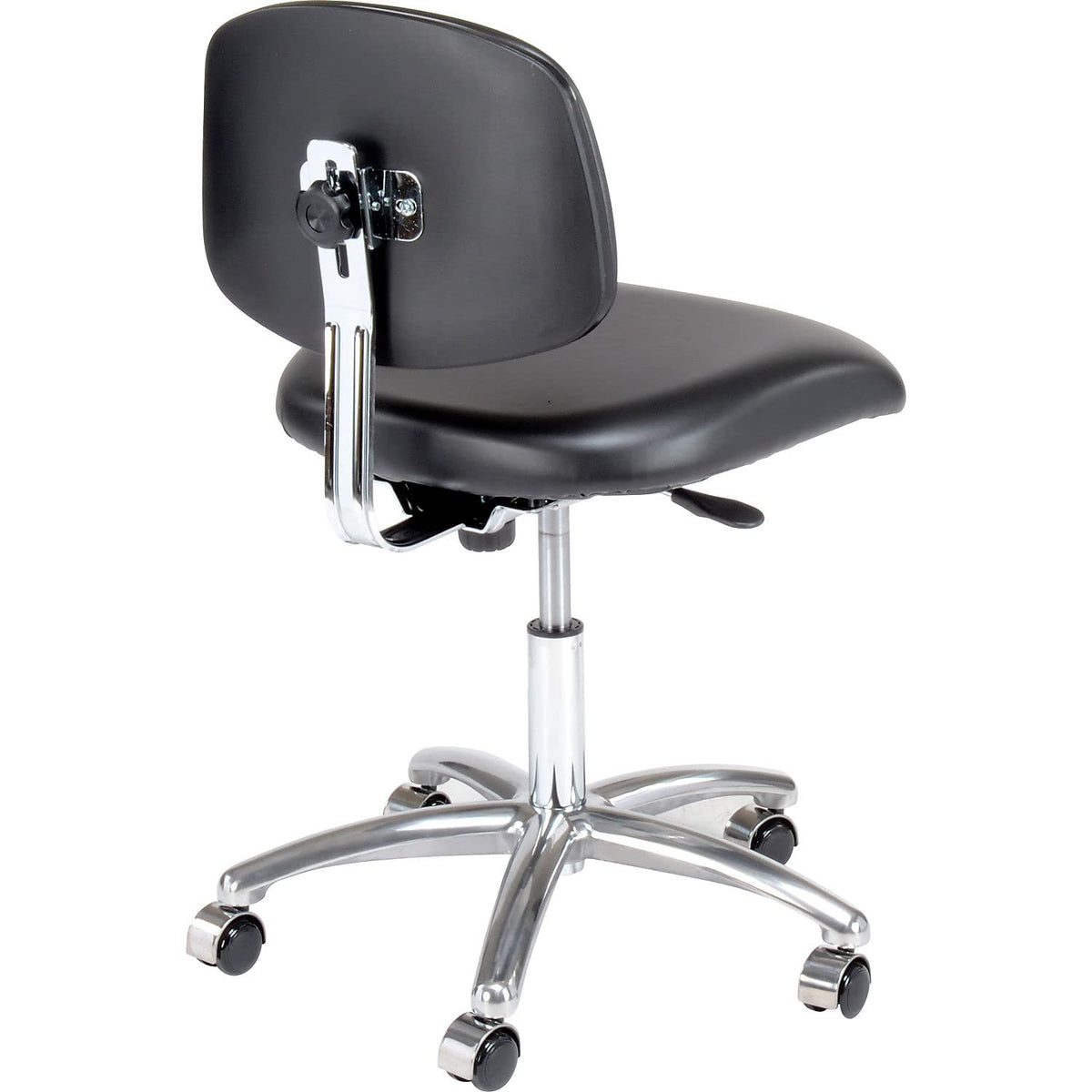Clean Room Chair by Global Industrial – Vinyl, Black, Model CLR-VDHCH-CR-CC-8540