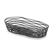Tablecraft 9 inches x 4 inches x 2 inches / Black / Modern Bread & Serving Baskets