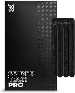Spidertech Small Fan Pro-Cut Kinesiology Tape (20 Pack) (Black)