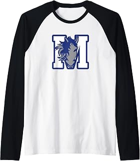 Curtis-Tufts M Mustang Raglan Baseball Tee