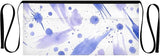 Purple Watercolor Waist Apron with 3 Pockets Waiter Server Short Aprons 25.2x11.8 Inch Stain Resistant Apron for Kitchen Garden Restaurant 1 Pack