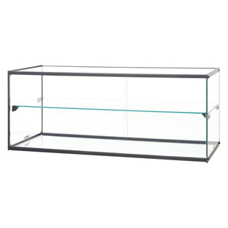 36"L x 16" Clear Aluminum Display Case by Winco – Standard, Plastic, Model ADCG-3616