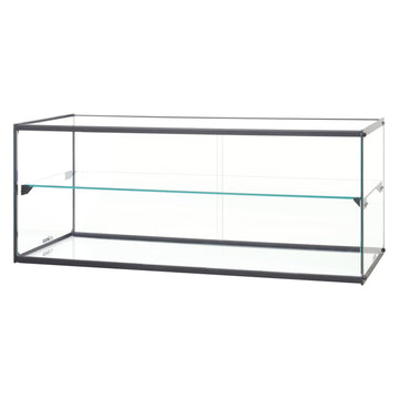 36"L x 16" Clear Aluminum Display Case by Winco – Standard, Plastic, Model ADCG-3616