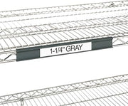 Metro 9990CL Plastic Label Holder, 3" Length x 1-1/4" Width, Clear