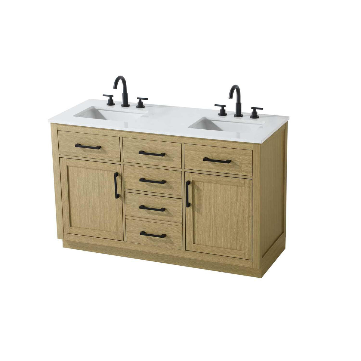 Alden Bathroom Vanity Honey Brown by Lighting Design – Wood, Honey Brown, Model VF29754DMHB