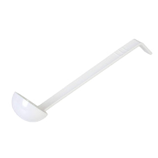 8.5" 0.75 oz one piece polycarbonate ladle by Thunder Group – Polycarbonate, White, Model 2010-White