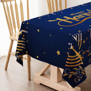 Hafangry Hanukkah Tablecloth, Menorah Design, 60 x 84 Inch