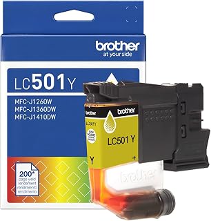 Brother Genuine LC501Y Standard Yield Yellow Ink Cartridge