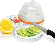 Prepara Chop Savor, Orange Lid with Tomato Icon
