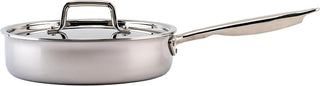 WINCO Tri-Ply Saute Pan, Silver