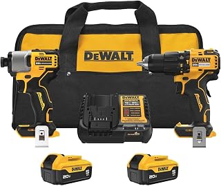 DEWALT 20V MAX 2-Tool Hammer Drill and Impact Combo Kit (DCK203P2)