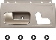 80472 Interior Door Handle Compatible with 2003-2011 Lincoln Town Car | Front Left Driver Side Door Handle, Chrome & Gray - Replace OEM 80472