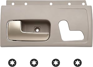 80472 Interior Door Handle Compatible with 2003-2011 Lincoln Town Car | Front Left Driver Side Door Handle, Chrome & Gray - Replace OEM 80472