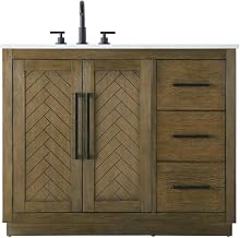 Elegant Kitchen and Bath 42" Single Bathroom Vanity in Hazel Oak