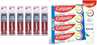 Colgate Kids Toothpaste Pump with Fluoride, Anticavity & Cavity Protection Toothpaste & Total Whitening Toothpaste, 10 Benefits, No Trade-Offs, Freshens Breath