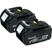 18-volt LXT Lithium-Ion 5.0Ah Battery by Makita – 2 Pack, Plastic, Model BL1850-2
