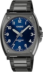 Casio MTP-E730B-2AV Analog Watch Gun Metal Blue Dial