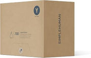 simplehuman Code Y 100 Count Custom Fit Liners, Heavy-Duty Commercial Drawstring Trash Bags, One-by-One Mess-Free Dispense, Extra Thick & Double Seamed, 50% PCR Plastic, 115 Liter / 30 Gallon, White