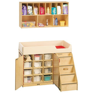 Diaper Changer Combo by Jonti-Craft – 38.5" high x 48.5" wide x 23.5" deep, Wood, ['Light Wood'], Model 5140JC
