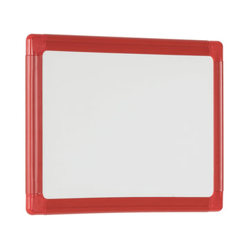 Schoolmate Small Dry Erase Lap Whiteboard by MasterVision – 16" x 12", Red, Model MB8139206