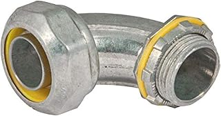 RACO 3425DC Liquid Tight Connector, Die Cast Zinc, 90 Degree, 1-1/4-Inch (Pack of 10)