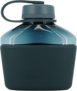 THERMOS ALTA Series, Plastic Canteen Bottle 34 Ounce, Blue | BPA Free Material