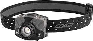 Coast FL78 435 Lumen Tri-Color Pure Beam LED Headlamp with Twist Focus